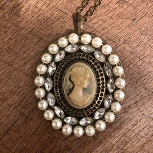 Long Cameo Necklace